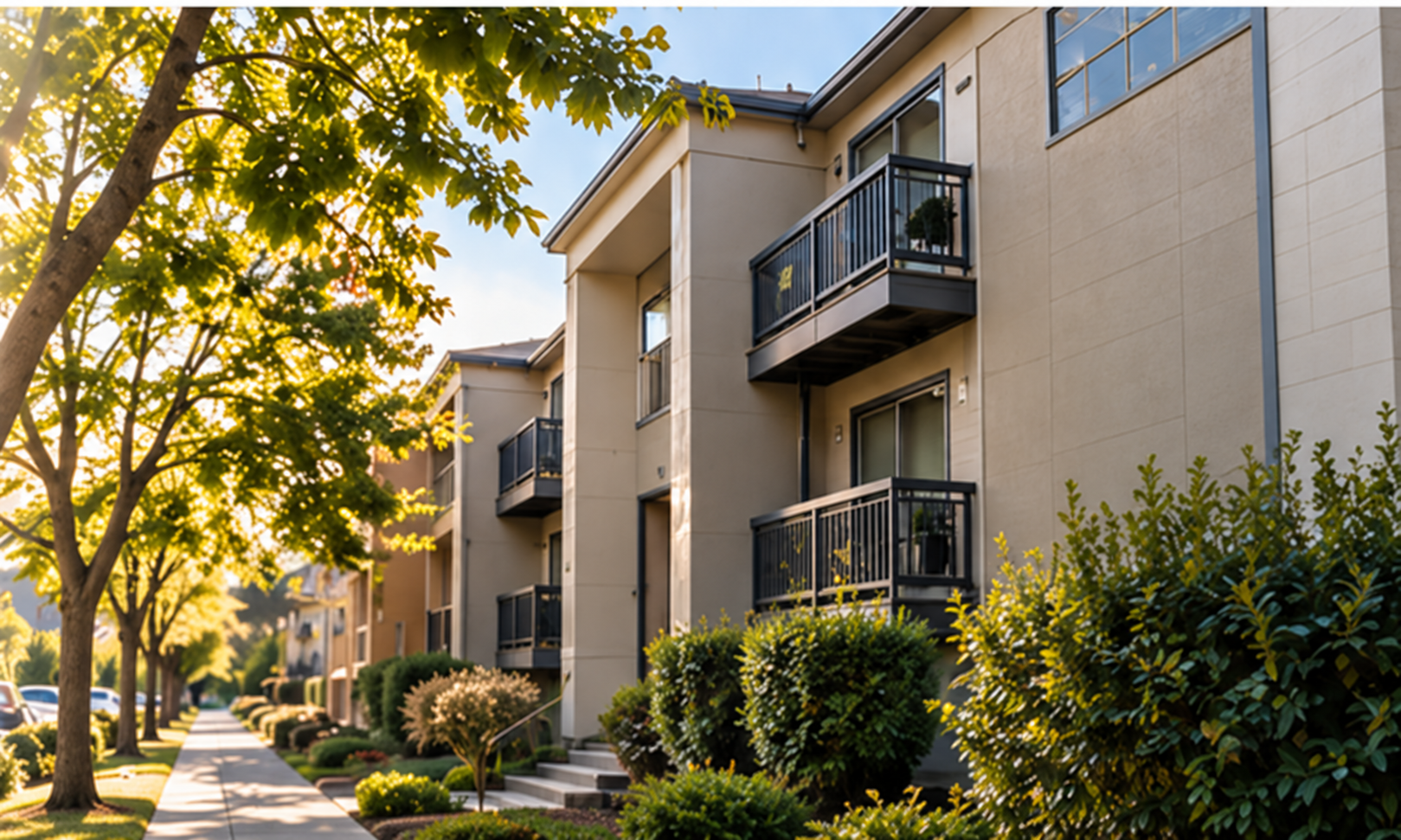 An apartment building